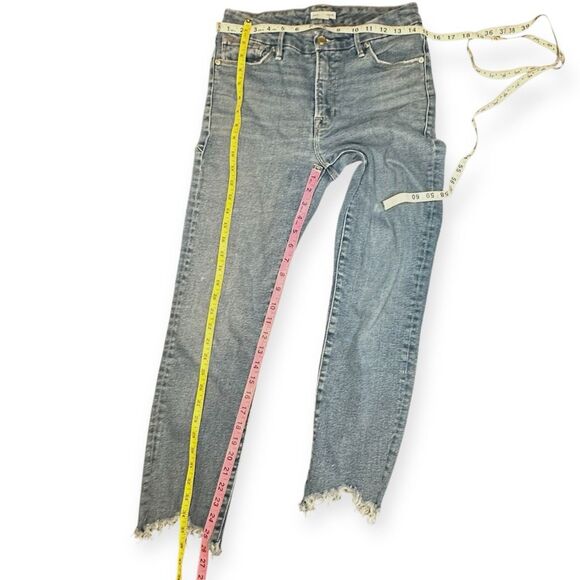 GOOD AMERICAN Women’s Blue Raw Hem Skinny Jeans Size 6 / 28 - Picture 4 of 4